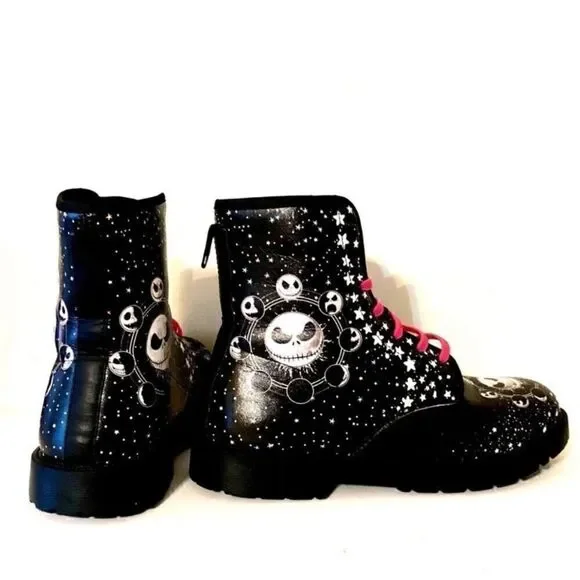 Nightmare Before Christmas Jack Skellington combat boots - Picture 7 of 9